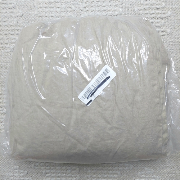 Quince 100% Linen Toffee Fitted Sheet & 2 Pillowcases! Cal. King (861) - Picture 11 of 11